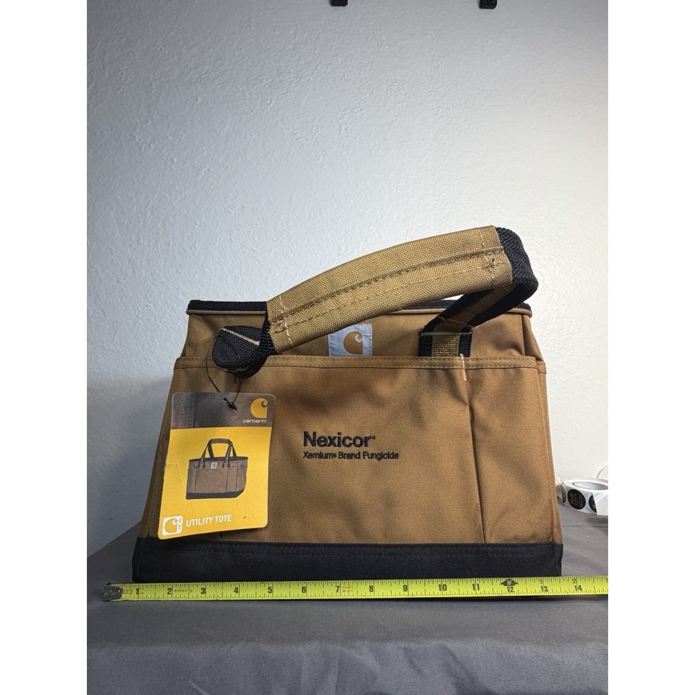 Carhartt 14 Inch Heavyweight Tool Bag with 25 Pockets Brown - NEW